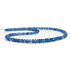4-7mm Blue Kyanite Plain Rondelles 16 inch 140 beads - The Bead Traders