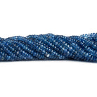 4-7mm Blue Kyanite Plain Rondelles 16 inch 140 beads - The Bead Traders