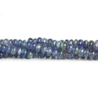4-7mm Tanzanite Plain Rondelles 19 inch 145 beads - The Bead Traders