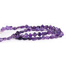 4-8mm Amethyst Plain Diamonds 15 inch 39 beads - The Bead Traders