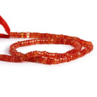 4-8mm Carnelian Plain Heishis 12 inch 95 beads - The Bead Traders