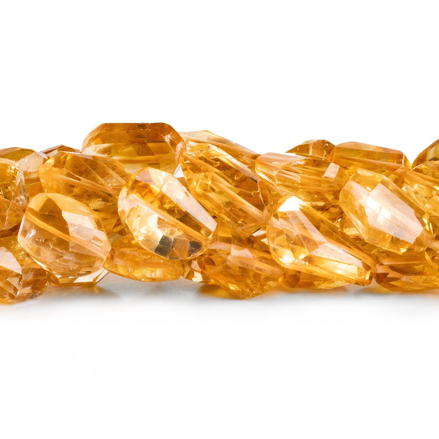 14x11-18x11mm Citrine Faceted Nugget Beads 10 inch 14 pieces - The Bead Traders