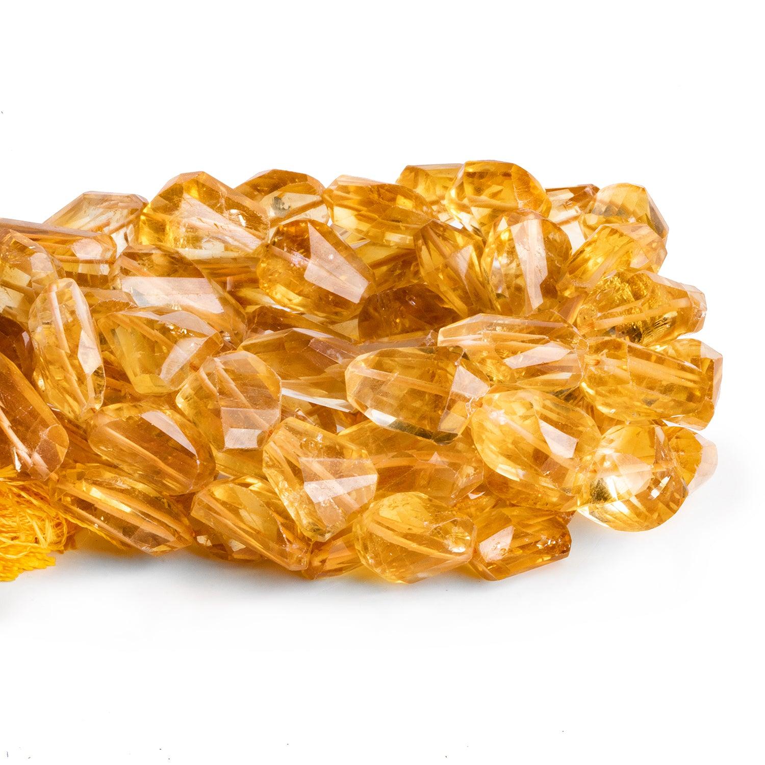 14x11-18x11mm Citrine Faceted Nugget Beads 10 inch 14 pieces - The Bead Traders