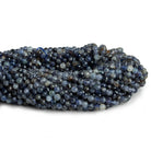 4.3mm Iolite Microfaceted Rounds 16 inch 95 beads - The Bead Traders