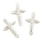 44x28mm Silver plated Filigree Wheat Cross 1 piece - The Bead Traders