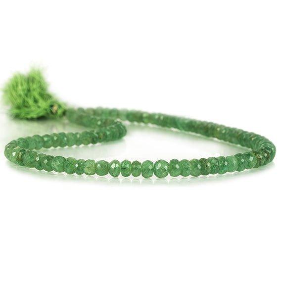 4.5-5.5mm Green Fluorite Faceted Rondelle Beads 15 inch 105 pieces - The Bead Traders