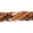 4.5-5mm Mystic Hessonite Garnet plain rondelle beads 14 inch 60 pieces - The Bead Traders