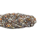 4.5mm Botswana Agate plain round beads 16 inch 93 pieces - The Bead Traders