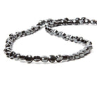 4.5mm Hematite plain coin 16 inch 92 Beads 1mm inside diameter - The Bead Traders