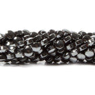 4.5mm Hematite plain coin 16 inch 92 Beads 1mm inside diameter - The Bead Traders
