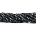 4.5mm Iolite Faceted Rondelles 13 inch 100 beads - The Bead Traders
