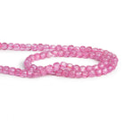 4.5mm Mystic Pink Topaz Microfaceted Cubes 12 inch 65 beads - The Bead Traders