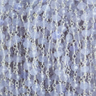 4.5mm Purple Chalcedony Rondelle Silver Chain 37 pieces - The Bead Traders