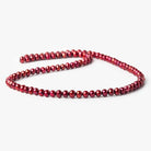 4.5x4mm Raspberry Red side drilled Baroque Freshwater Pearls 16 inch 98 pieces - The Bead Traders