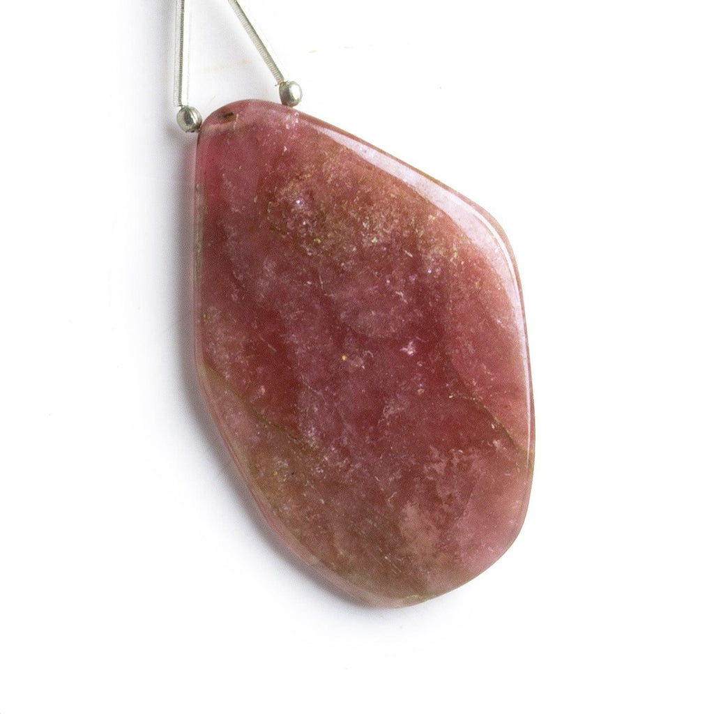 46x39mm Pink Tourmaline Slice Bead 1 Piece - The Bead Traders