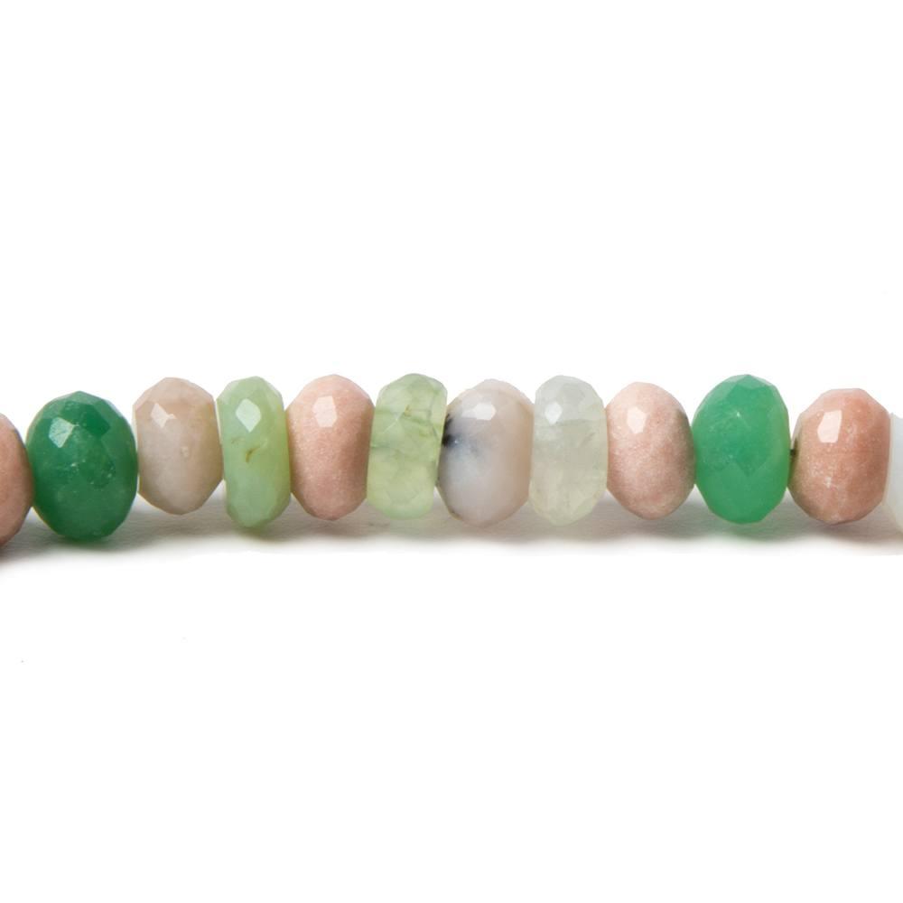 4.7-5.7mm Multi Gemstone faceted rondelle beads 16 inch 120 pieces - The Bead Traders