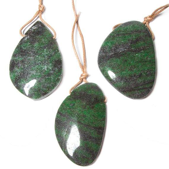 47x32mm Jasper Plain Focal Pendant Bead 1 piece - The Bead Traders