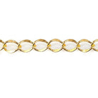 4mm 22kt Gold plated Twist Oval Link Chain by the Foot - The Bead Traders