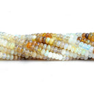 4mm-4.5mm Ethiopian Opal Plain Rondelle Beads 13 inch 130 pieces - The Bead Traders