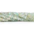 4mm-5mm Frosted Multi Color Beryl Plain Rondelle Beads 13 inch 125 pieces - The Bead Traders