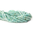 4mm - 5mm Larimar plain rondelles 18 inch 90 beads A grade - The Bead Traders