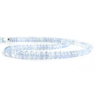4mm-7mm Natural Chalcedony Plain Rondelle Beads 17 inch 130 pieces - The Bead Traders