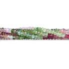 4mm Afghani Tourmaline Faceted Rondelle Beads 14 inch 150pcs - The Bead Traders
