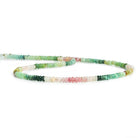 4mm Afghani Tourmaline Plain Rondelle Beads 18 inch 200 pcs - The Bead Traders