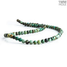 4mm African Turquoise Plain Round Beads 15 inch 87 pieces - The Bead Traders