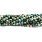 4mm African Turquoise plain round Beads 15.5 inch 88 pieces - The Bead Traders