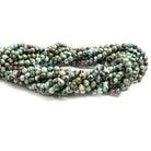 4mm African Turquoise plain round Beads 15.5 inch 88 pieces - The Bead Traders