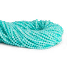 4mm Amazonite Microfaceted Round Beads 12 inch 85 pieces - The Bead Traders