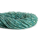 4mm Apatite Checkerboard Microfaceted Coins 12 inch 80 pieces - The Bead Traders