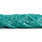4mm Apatite Square Heishis 16 inch 200 beads - The Bead Traders