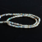 4mm Australian Opal Hand Cut Faceted Rondelle Beads 12 inch 150 pieces - The Bead Traders