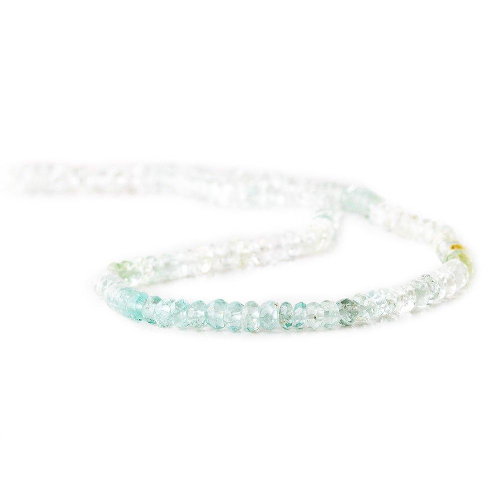 4mm Beryl Faceted Rondelle Beads, 13.5 inch - The Bead Traders