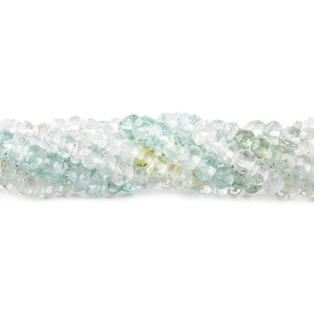 4mm Beryl Faceted Rondelle Beads, 13.5 inch - The Bead Traders