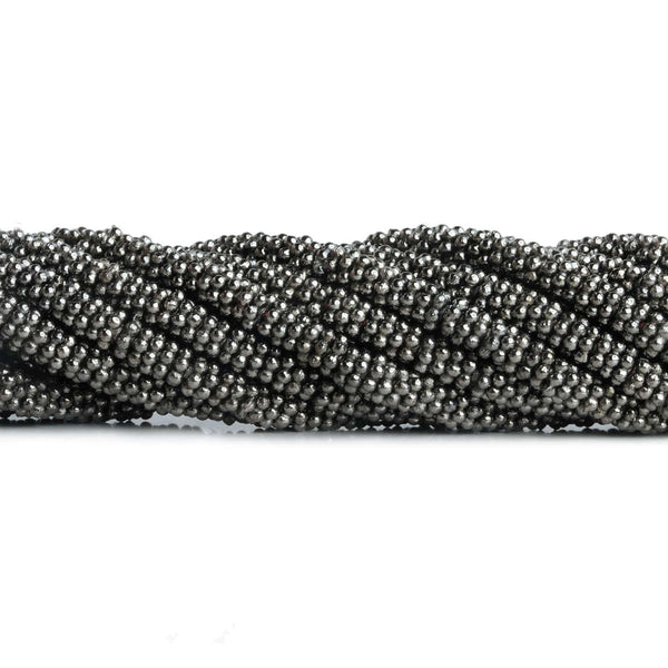 4mm Black Gold Plated Copper Spacers 8 inch 140 beads