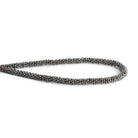 4mm Black Gold Plated Copper Spacers 8 inch 140 beads - The Bead Traders