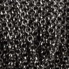 4mm Black Gold plated Rolo Link Chain by the foot - The Bead Traders