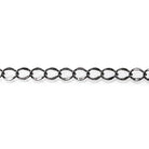 4mm Black Gold plated Twist Oval Link Chain by the Foot - The Bead Traders