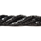 4mm Black Spinel Faceted Heishi beads 13.5 inch 136 pieces - The Bead Traders