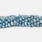 4mm Blue Baroque Freshwater Pearl Beads, 14 inch - The Bead Traders