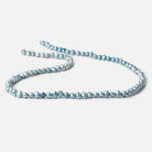 4mm Blue Baroque Freshwater Pearl Beads, 14 inch - The Bead Traders