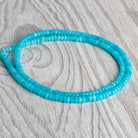 4mm Blue Ethiopian Opal Faceted Rondelles 15 inch 170 beads - The Bead Traders
