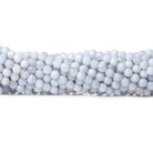 4mm Blue Lace Agate faceted rounds 16 inch 98 pieces - The Bead Traders