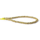 4mm Brass Plain Round Beads 8 inch 48 pieces - The Bead Traders