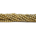 4mm Brass Plain Round Beads 8 inch 48 pieces - The Bead Traders