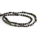 4mm Brown Mystic Black Spinel 12 inch 80 beads - The Bead Traders