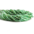 4mm Chrysoprase Faceted Rondelle Beads 14 inch 125 pieces - The Bead Traders